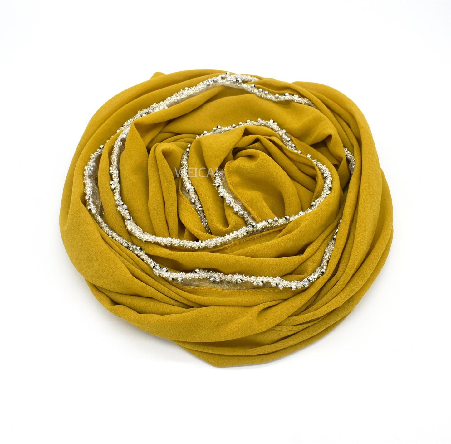 HAYA HA1117 Solid Chiffon Headband Hijab