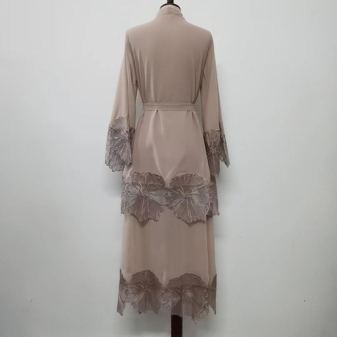 HAYA HAYA1025 1pcs Lace Embroidery Double-Layer Cardigan