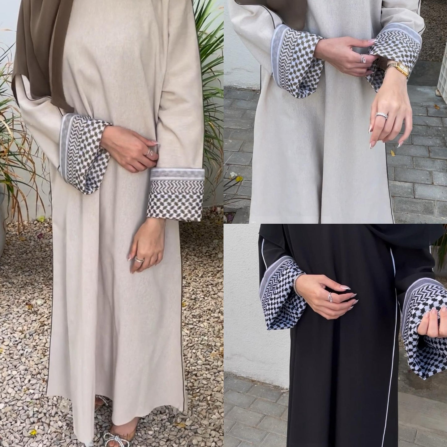 HAYA HA1181 Patchwork Elegant Abaya