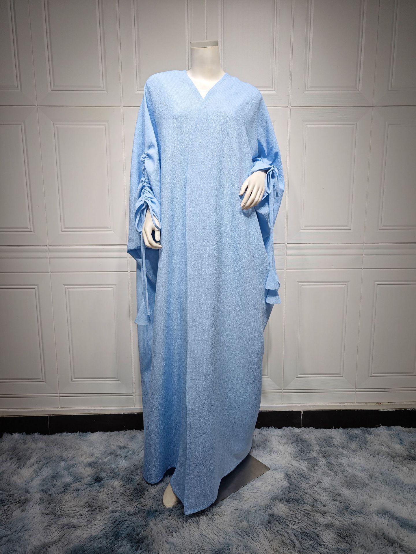 HAYA HAYA0515 Muslim Solid Bat Sleeves Casual Cardigan