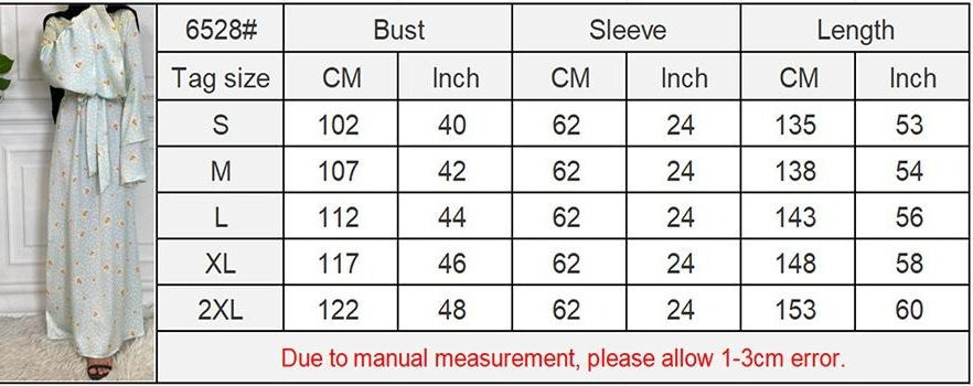HA6590 Fashionable Printed Loose-fitting Dress with Lace-up Design and Wide Swing