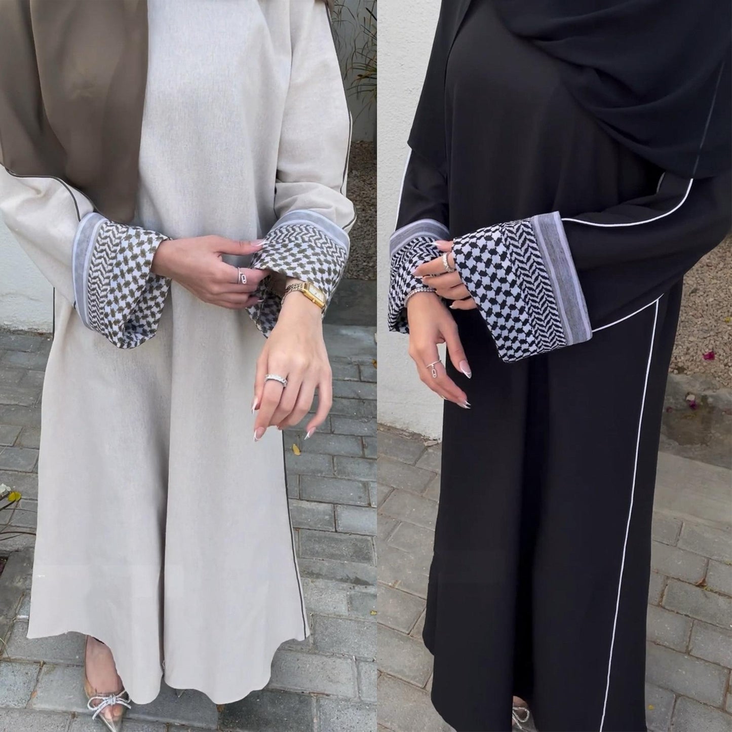 HAYA HA1181 Patchwork Elegant Abaya