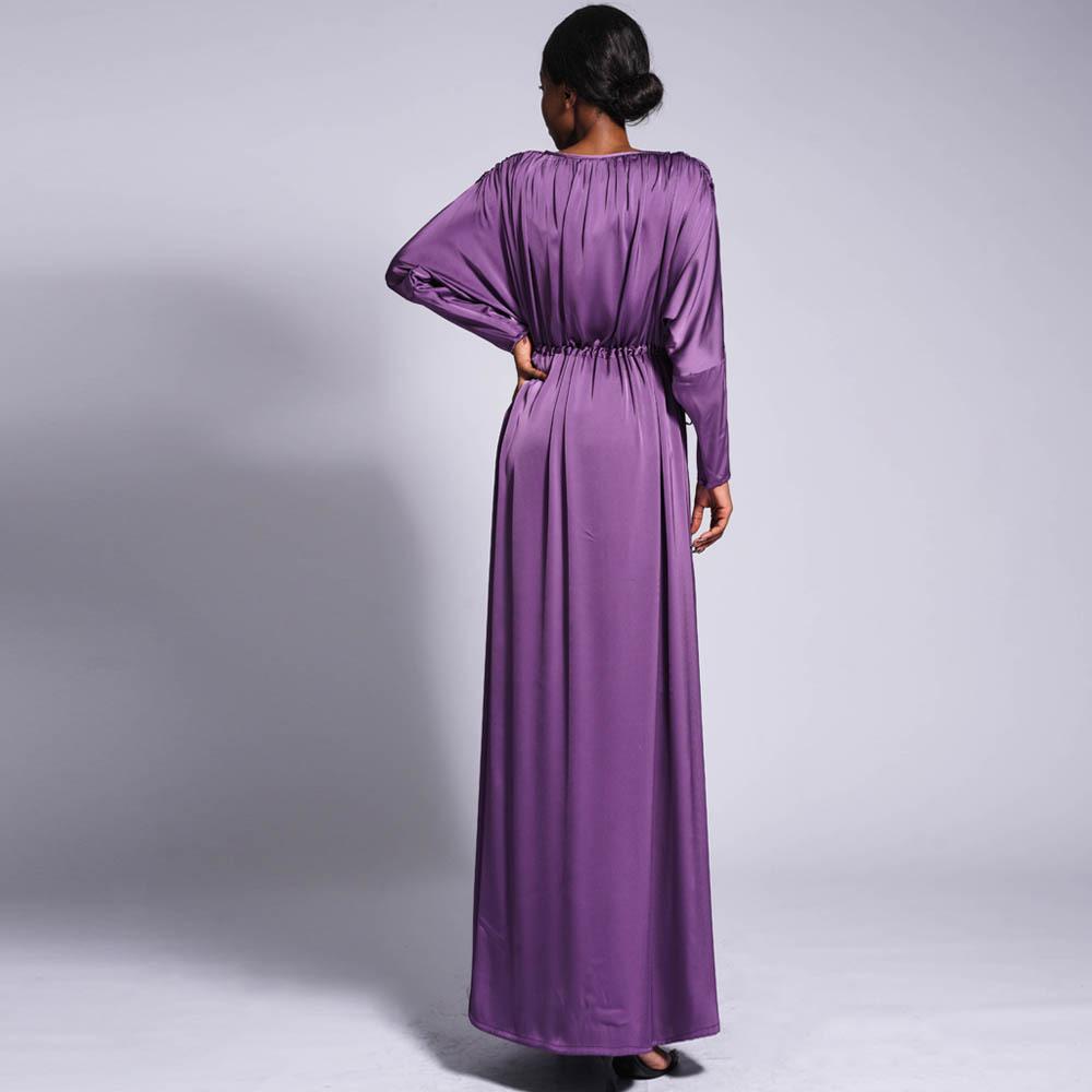 HAYA HAYA0435 Temperament Solid Color Raglan Dress