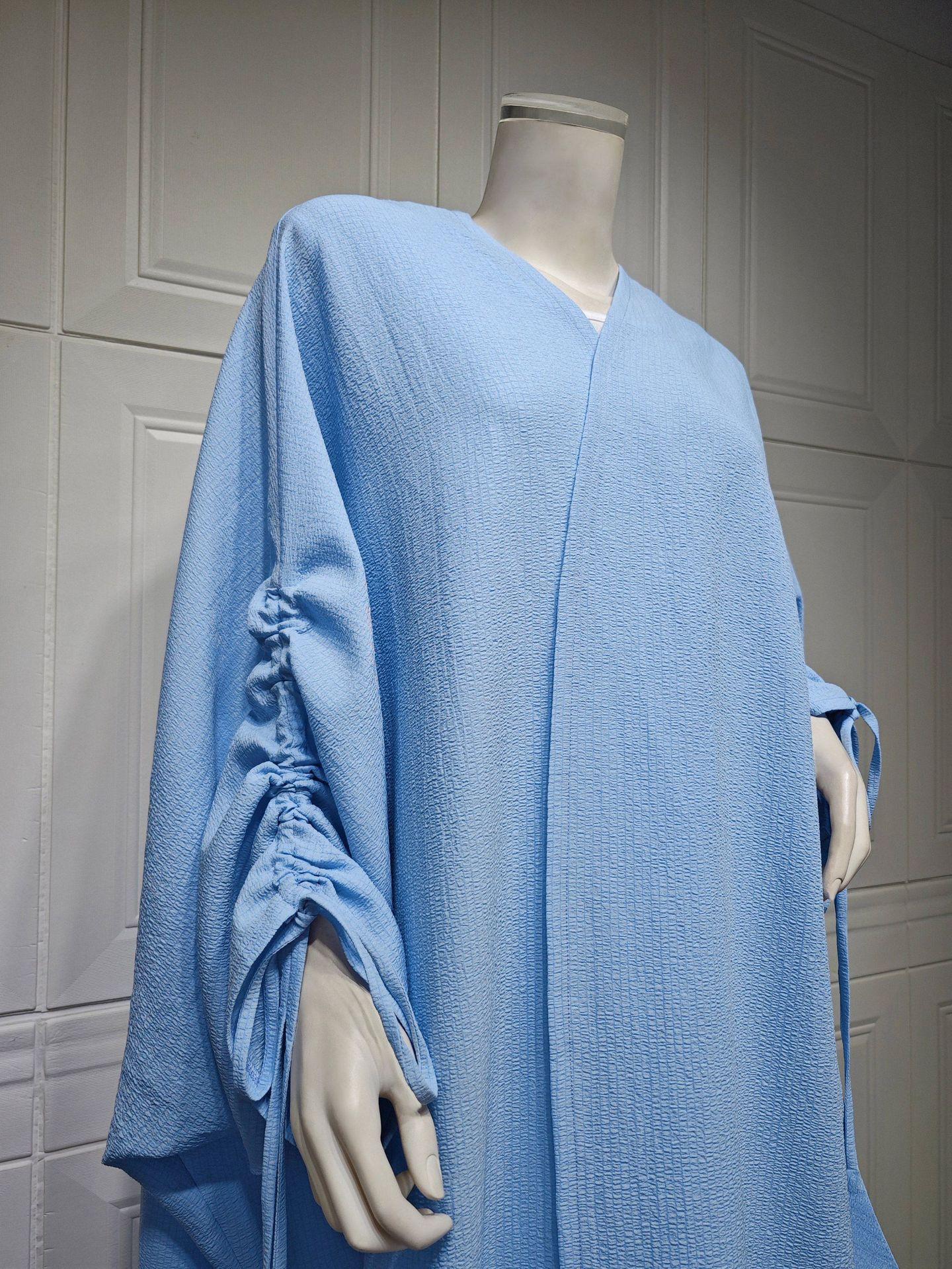 HAYA HAYA0515 Muslim Solid Bat Sleeves Casual Cardigan