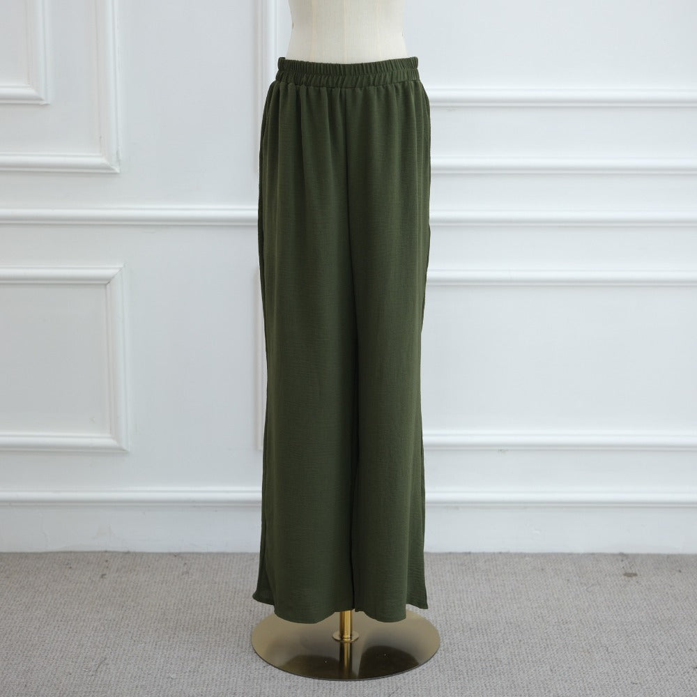 HA6605 Stylish asymmetrical two-piece set (with optional headscarf)