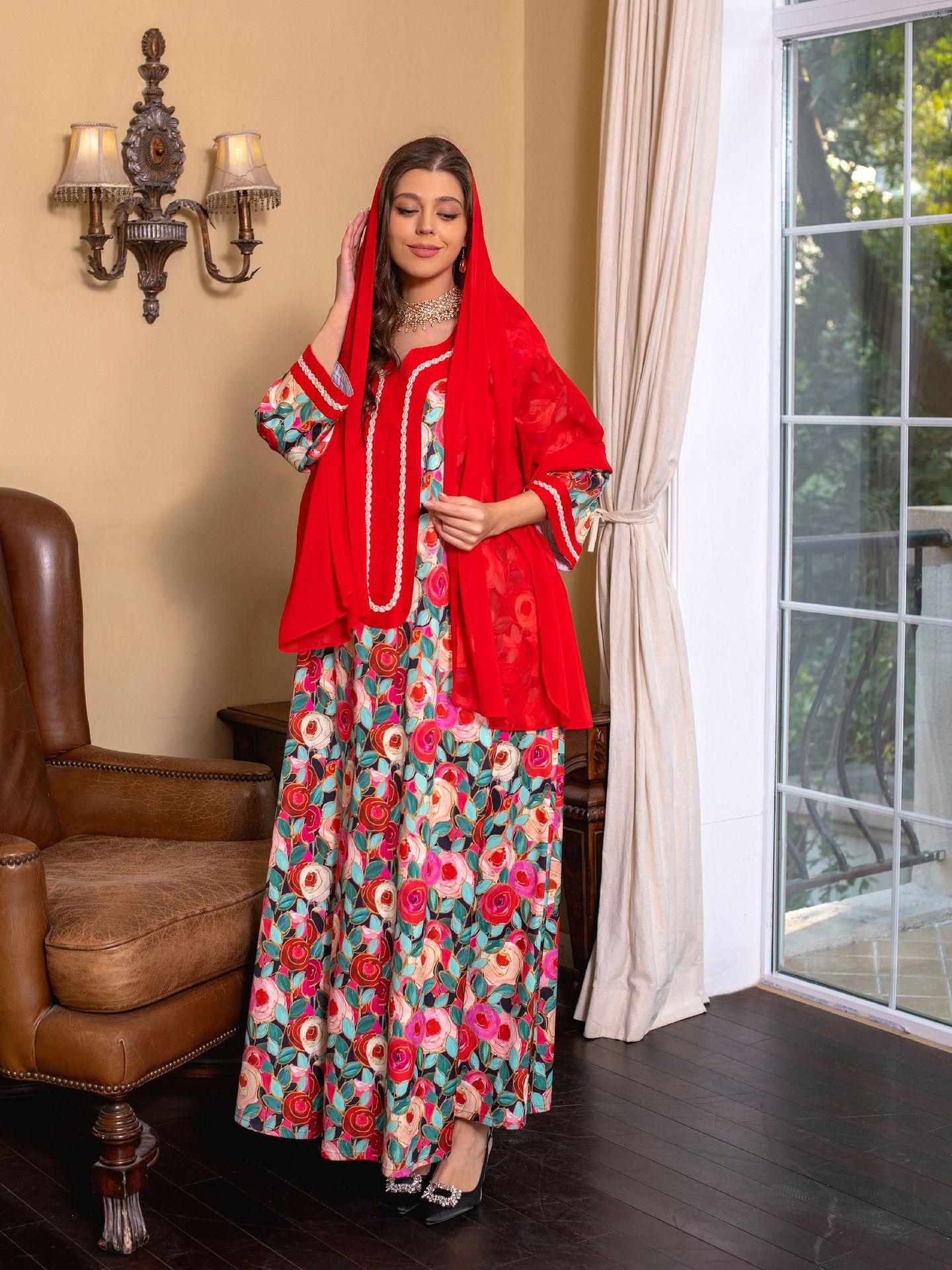 HAYA HAYA1073 Fashionable Embroidered Dress
