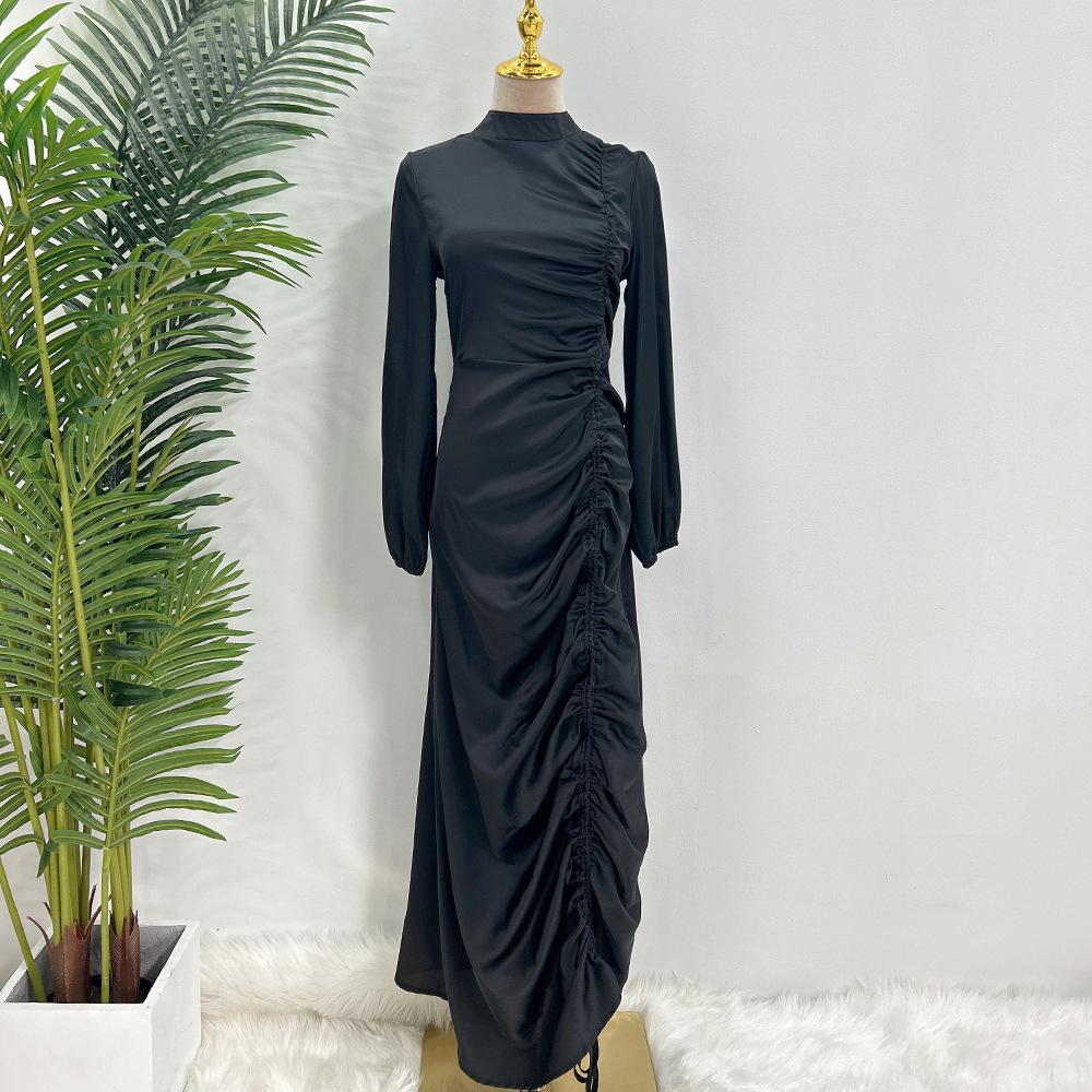 HAYA HAYA1045 Solid Color Large Robe Dress