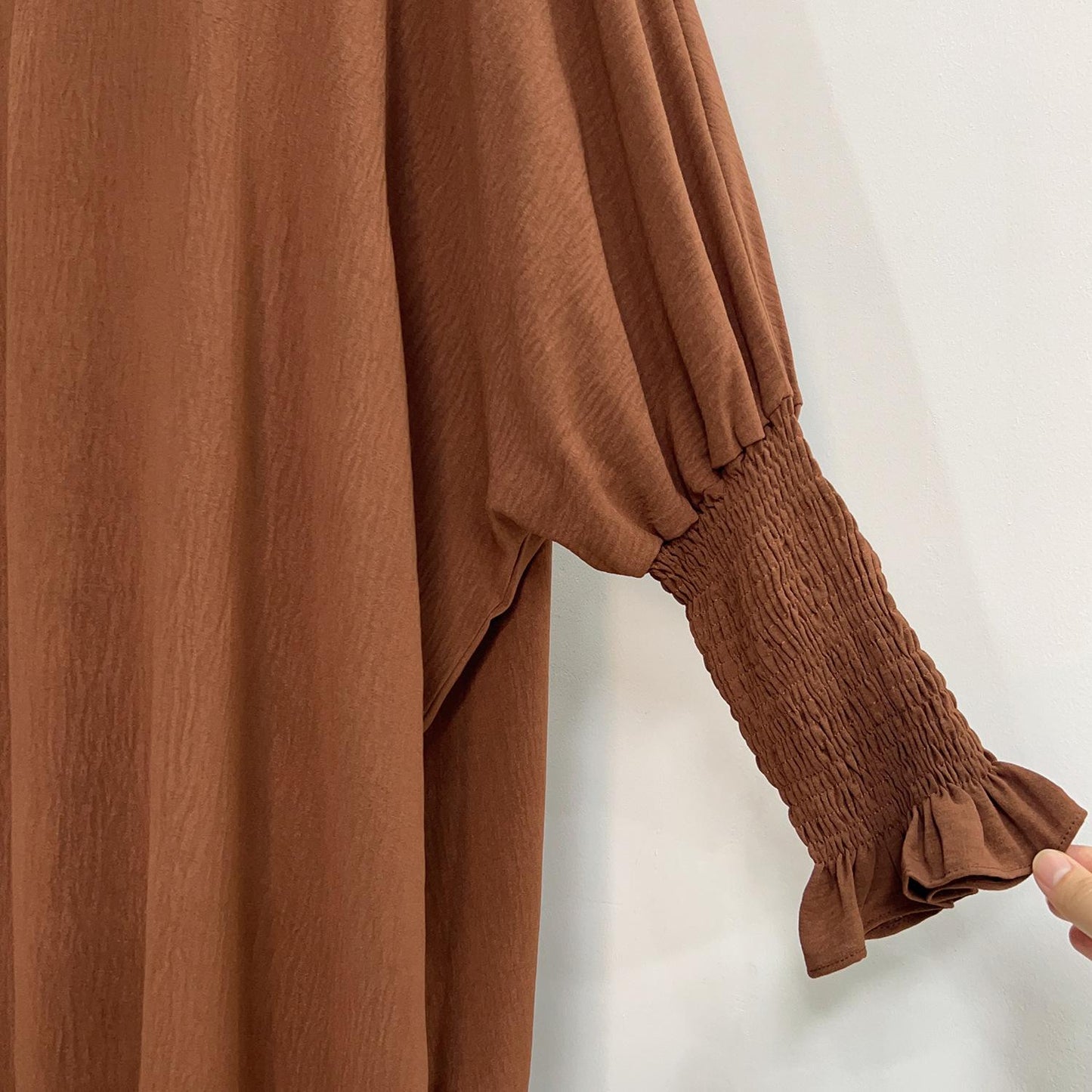 HAYA HAYA1003 Solid Bat Dress