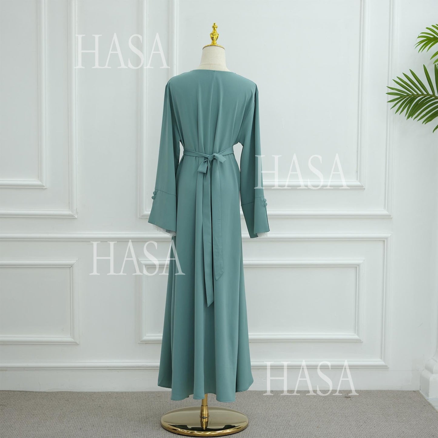 HASA's series HA6507 Simple style spliced lace robe dress (headscarf not included)