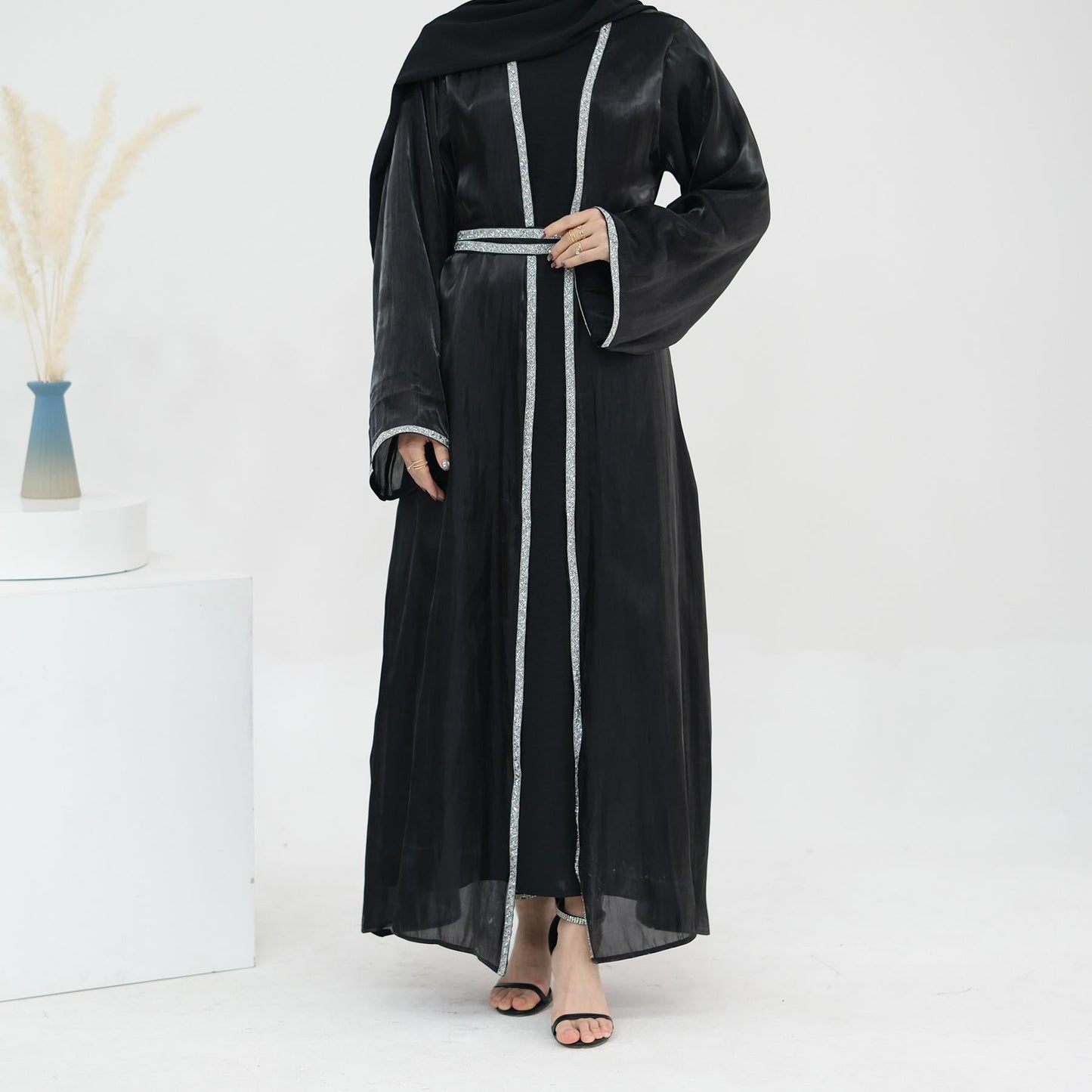 HAYA HA1184 2pcs Set Cardigan+Inner Dress