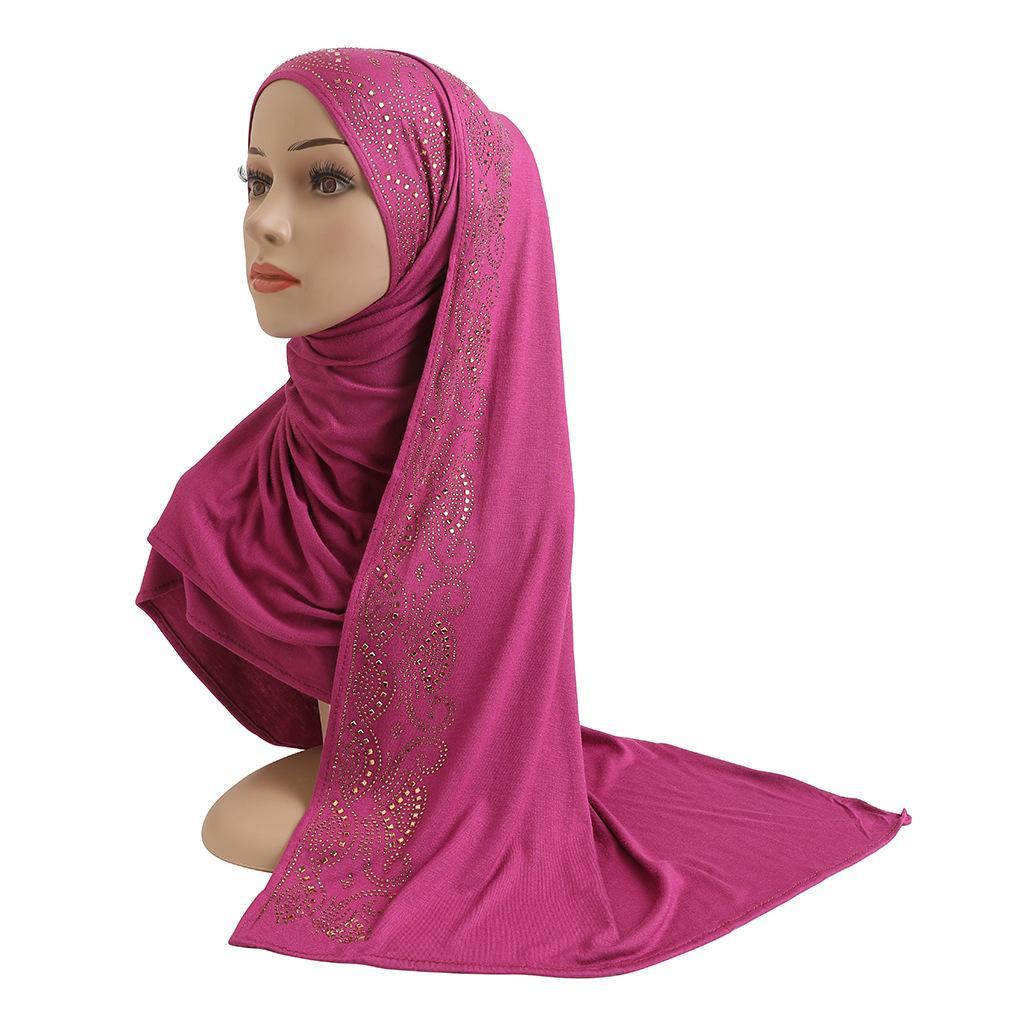 HAYA HA1144 Cotton Hot Gold Glass Diamond Headband