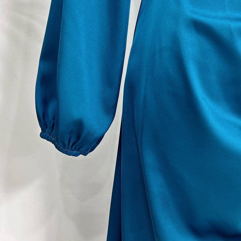 HAYA HAYA1045 Solid Color Large Robe Dress