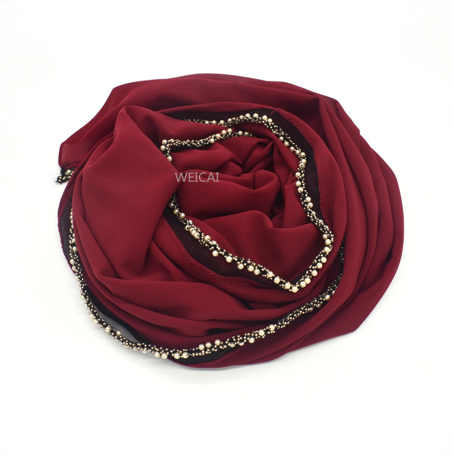 HAYA HA1117 Solid Chiffon Headband Hijab