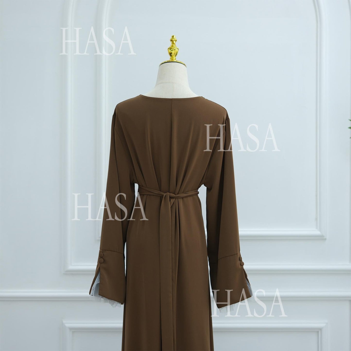 HASA's series HA6507 Simple style spliced lace robe dress (headscarf not included)