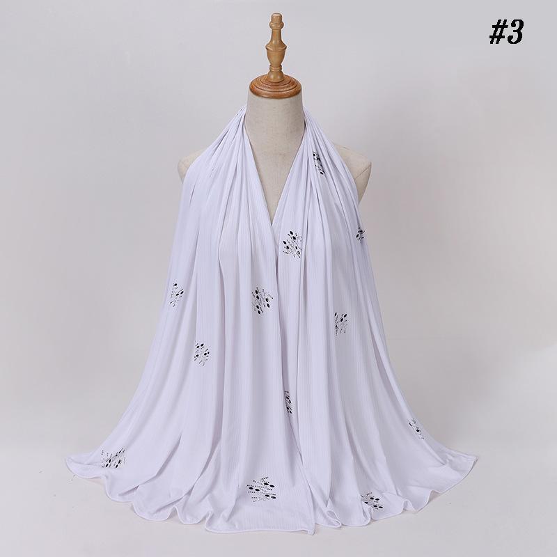 HAYA HA1133 New Striped Hot Drilling Headscarf