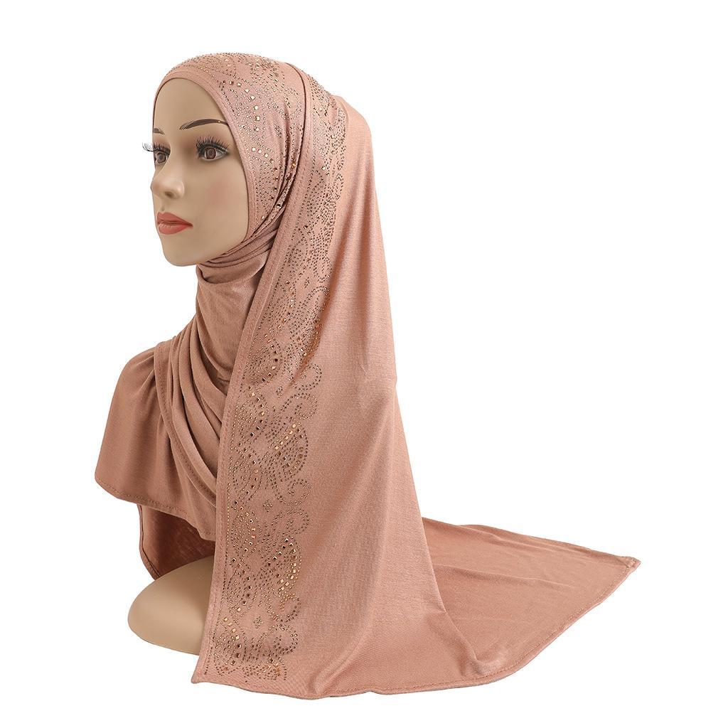 HAYA HA1144 Cotton Hot Gold Glass Diamond Headband