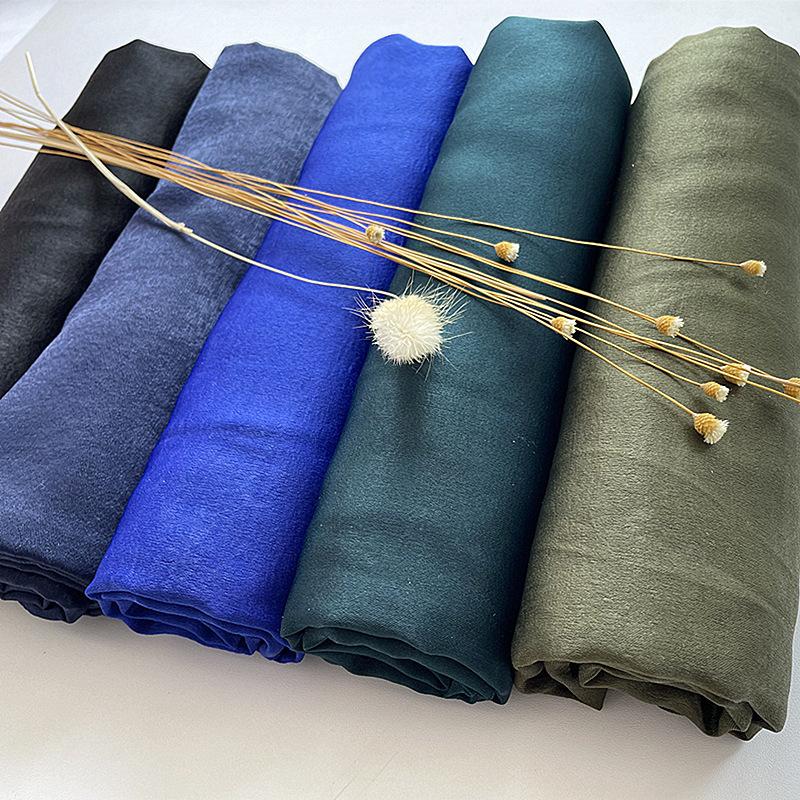 HAYA HAYA1069 Solid Color Scarf Baotou Scarf