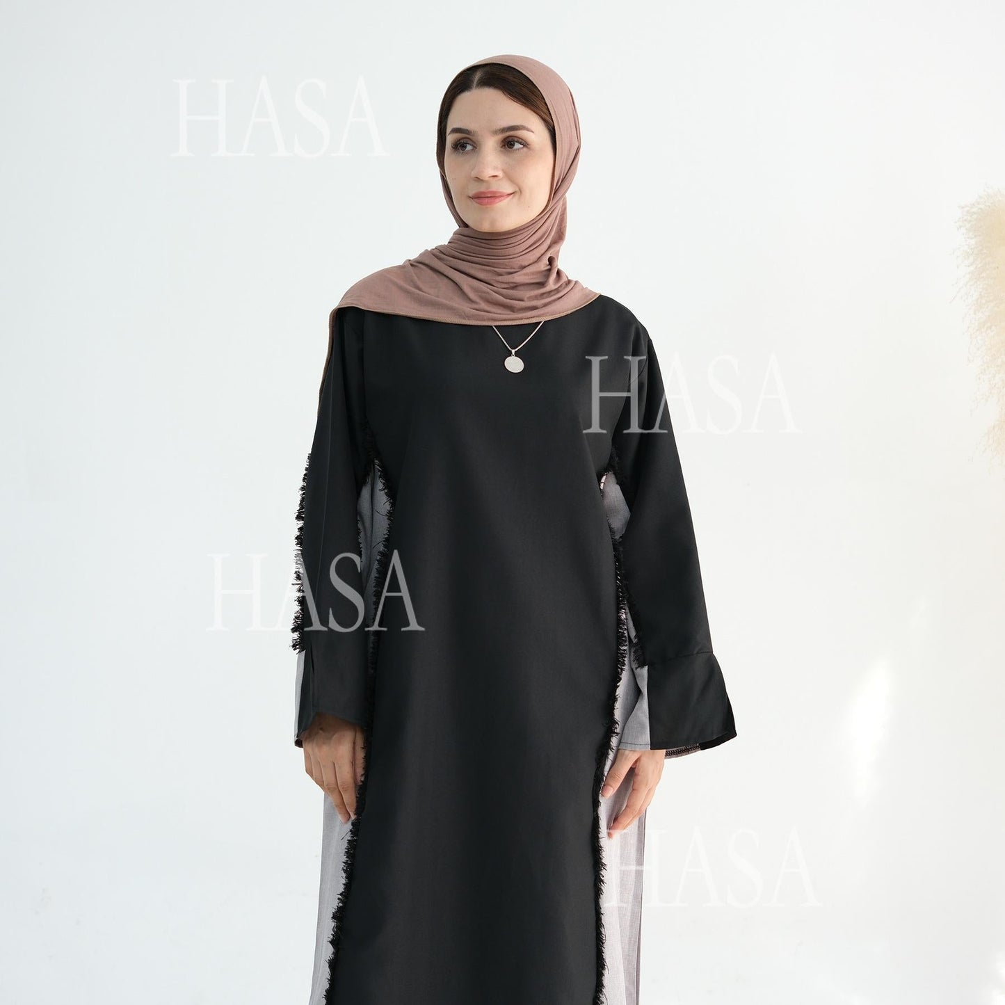 HA5606 Stylish Patchwork Robe - Cardigan and Dress (belt Pockets Only on Dress) party  wear red dress graduation  dress thick  thigh 2  part bow  outfits