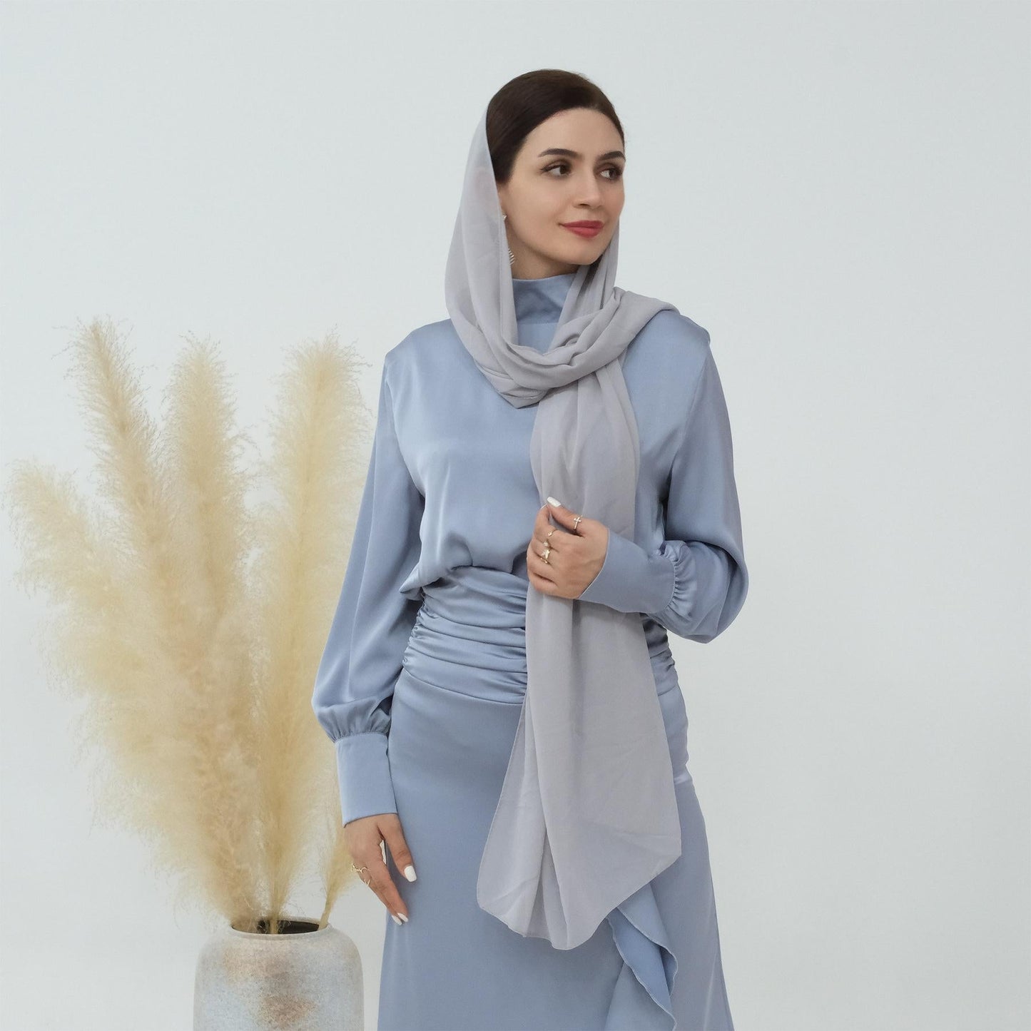 HAYA HAYA0718 Solid Colour High Neck Slimming Set