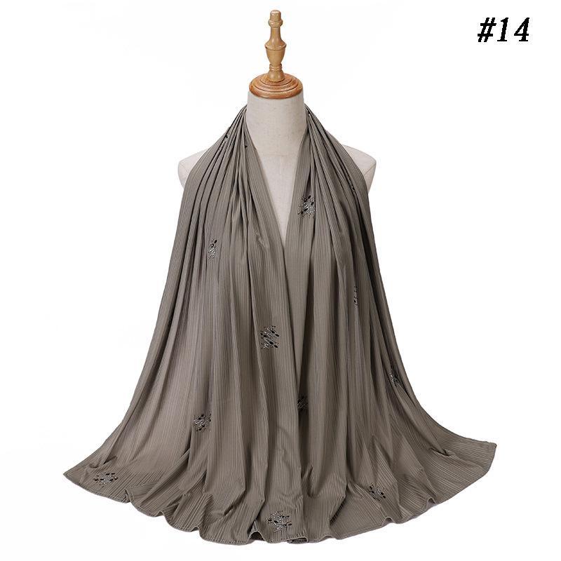 HAYA HA1133 New Striped Hot Drilling Headscarf