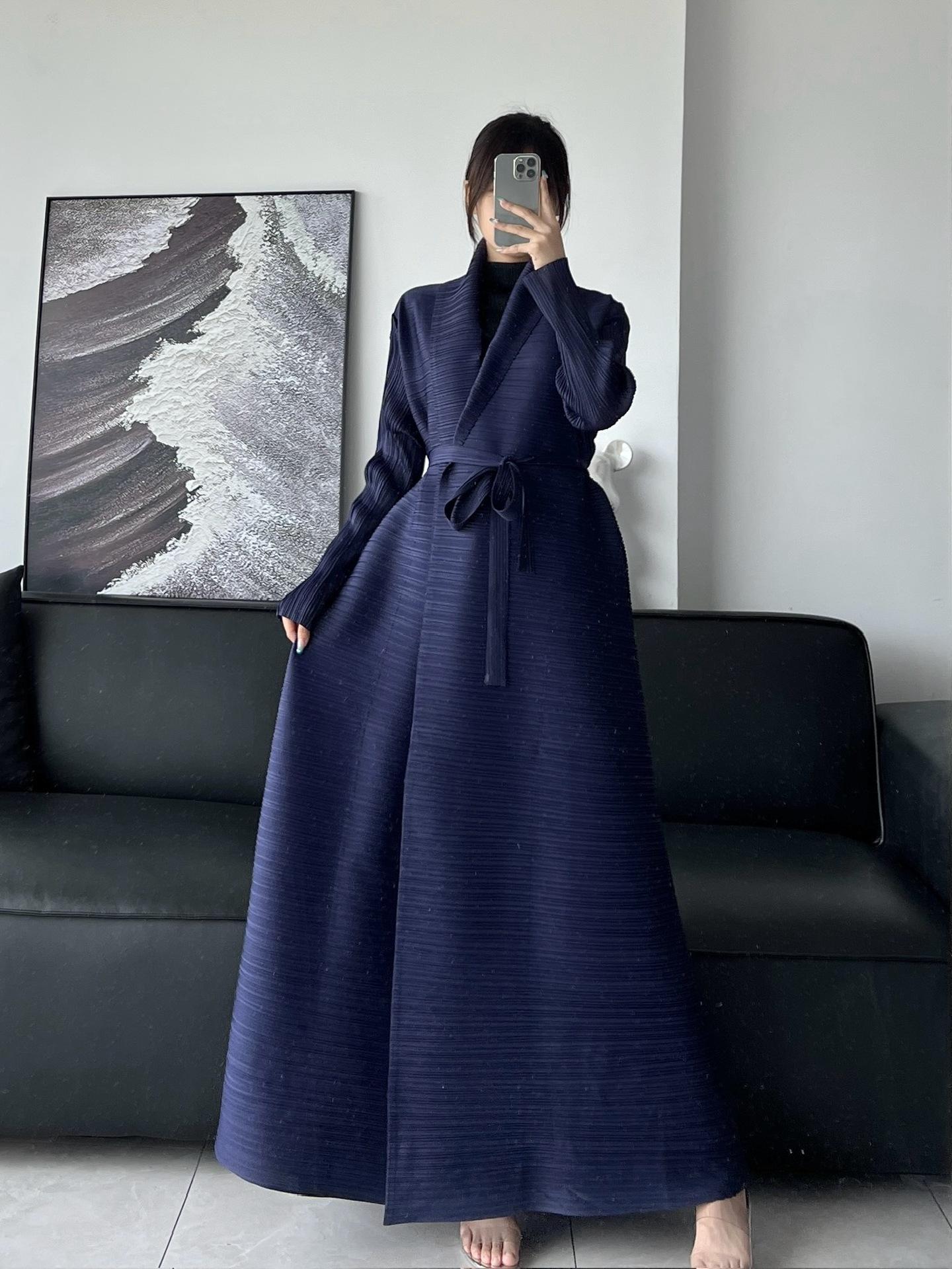 HS6729 Chocolate Crinkle | Brown Textured Open Abaya