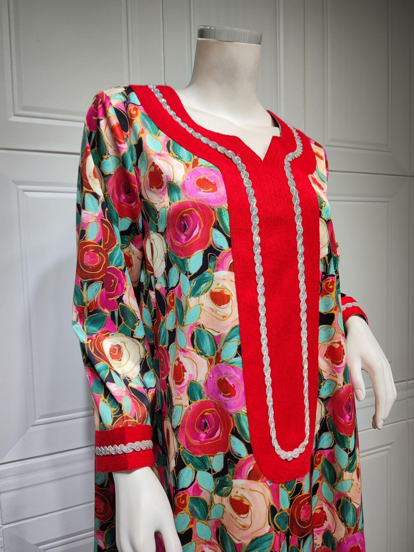 HAYA HAYA1073 Fashionable Embroidered Dress