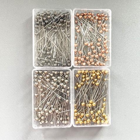 HAYA HAYA1066 100pcs/box Stainless Steel Pearl Breast Needle Scarf Button