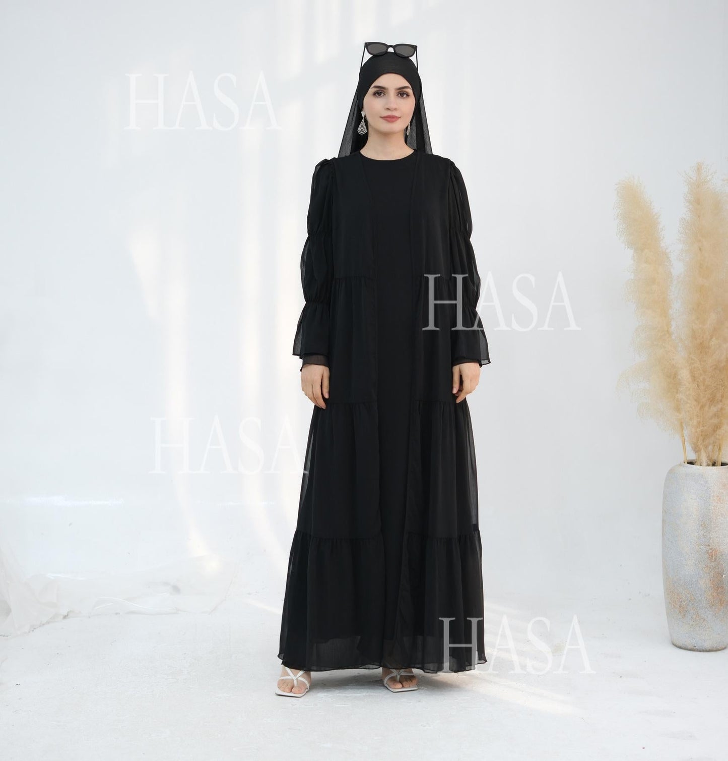HA5881 Simple Two-piece Suit, A Dress Combination That Combines Comfort and Elegance closed abayas