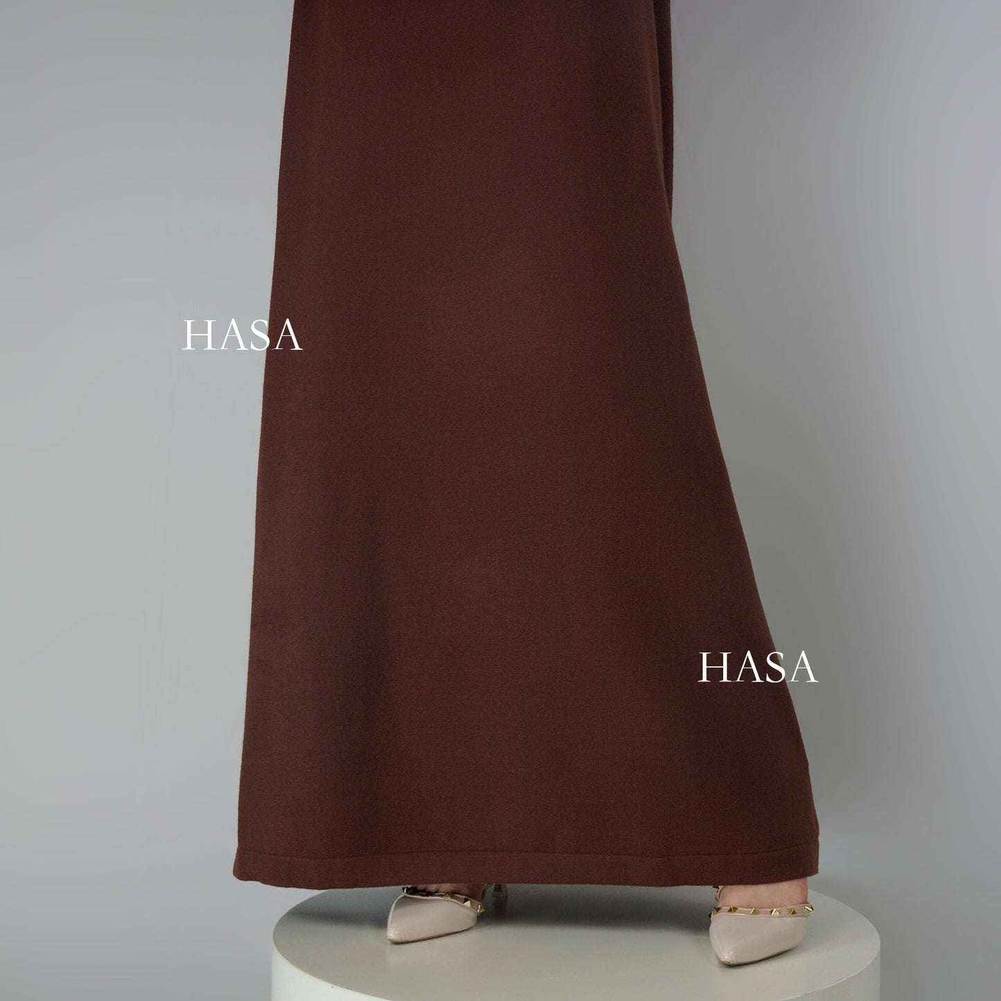 HAYA0271 Winter Premium Thick Anti Cold Plush Long Knitted Dress