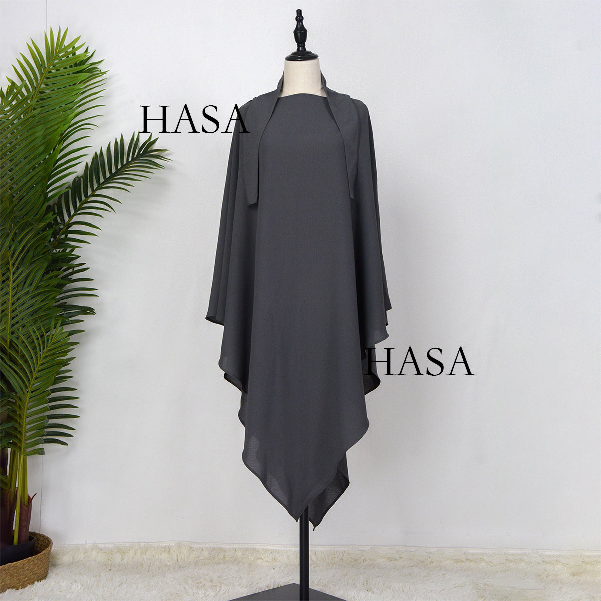 HAYAJ01 Muslim ICE SILK CREPE Khimar
