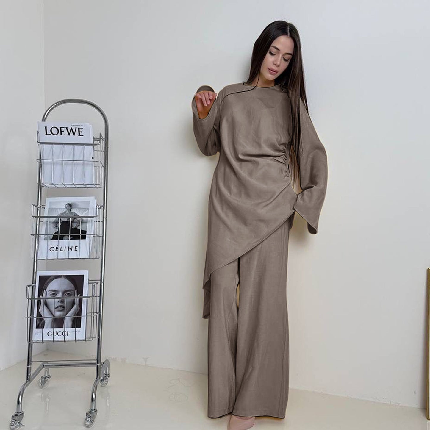 HA6606 Asymmetrical two-piece tunic (with optional headscarf)