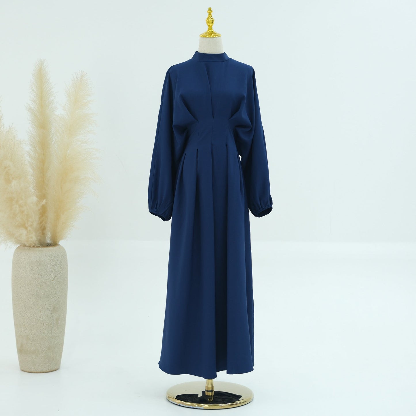 HASA's Series  HA1226 Delicate and Elegant Solid Colored Dress