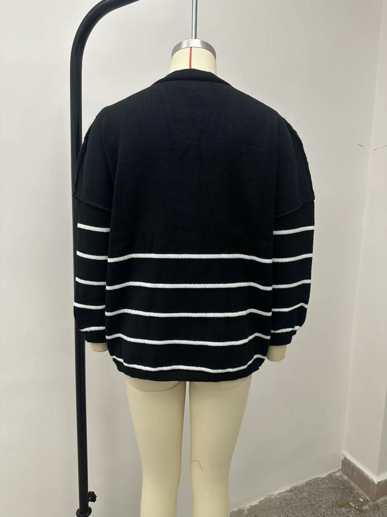 HA6673 Knitted Top Casual Loose-fitting Cardigan
