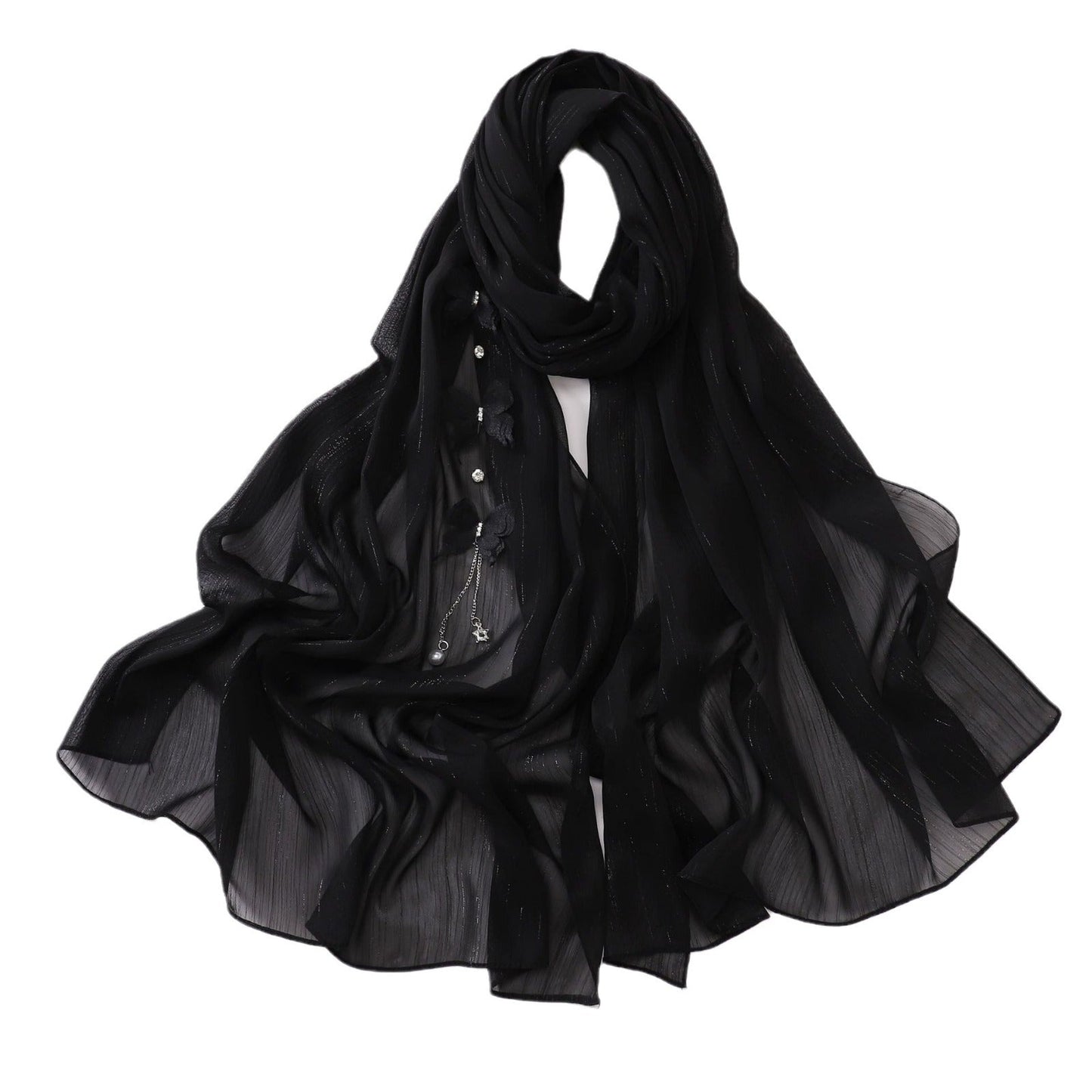 HAYA HA1112 Butterfly Long Headband Muslim Hijab