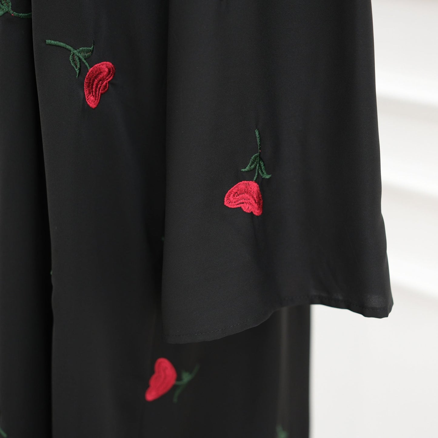 HA6631 Long cardigan with floral embroidery (headscarf optional)
