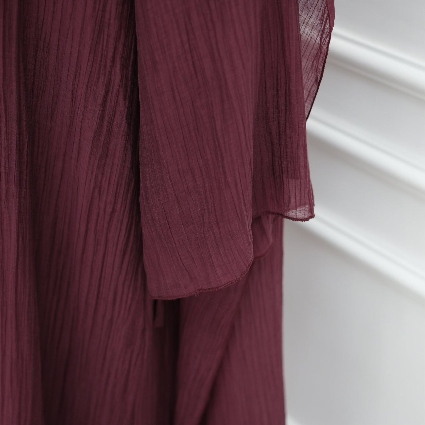 HA6629 Design Solid Color Double Layer Dress