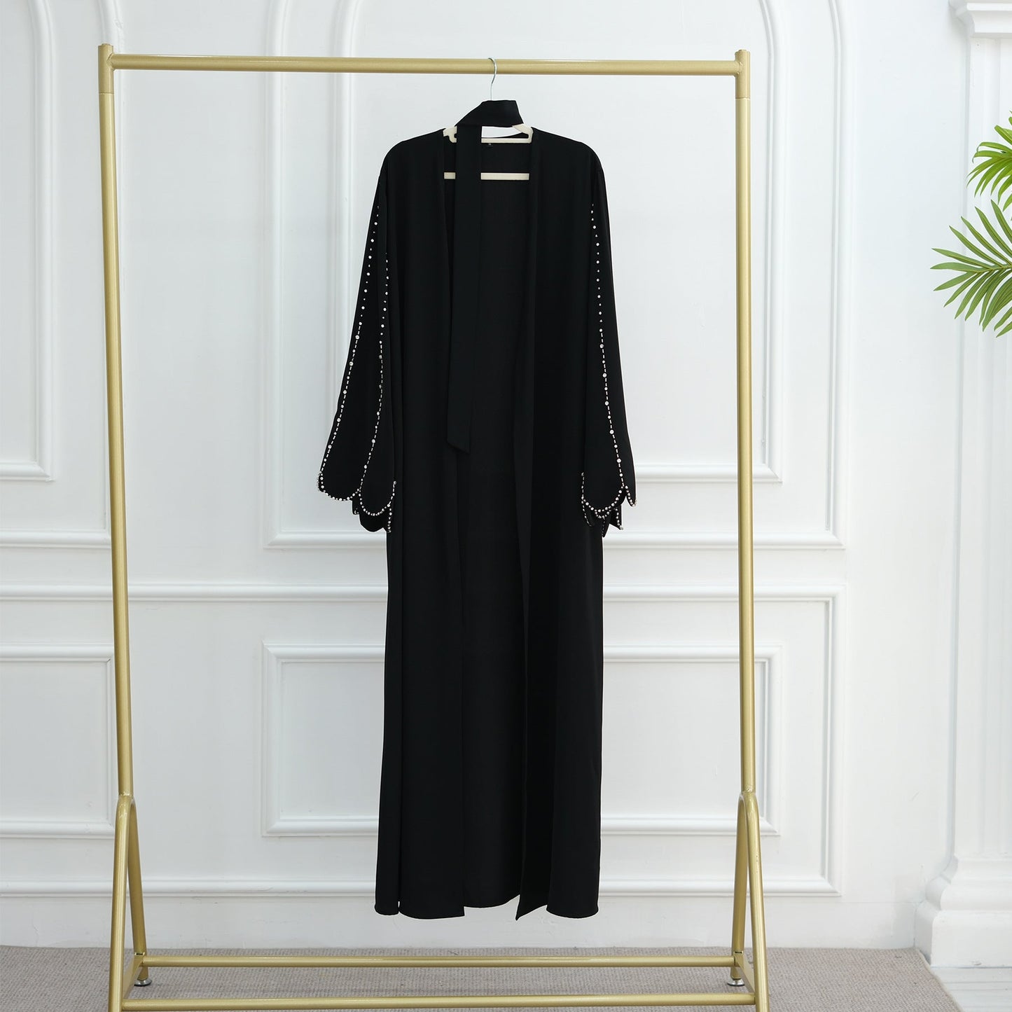 HA6626 Hand-beaded long cardigan