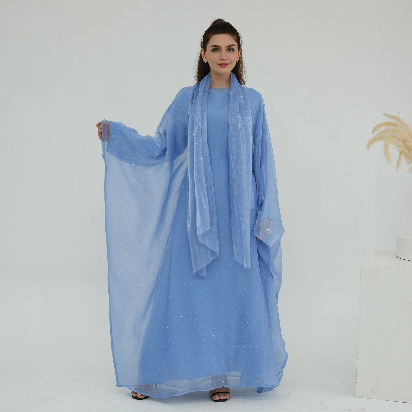 HA6619 Hot diamond long dress (with optional inner suit)