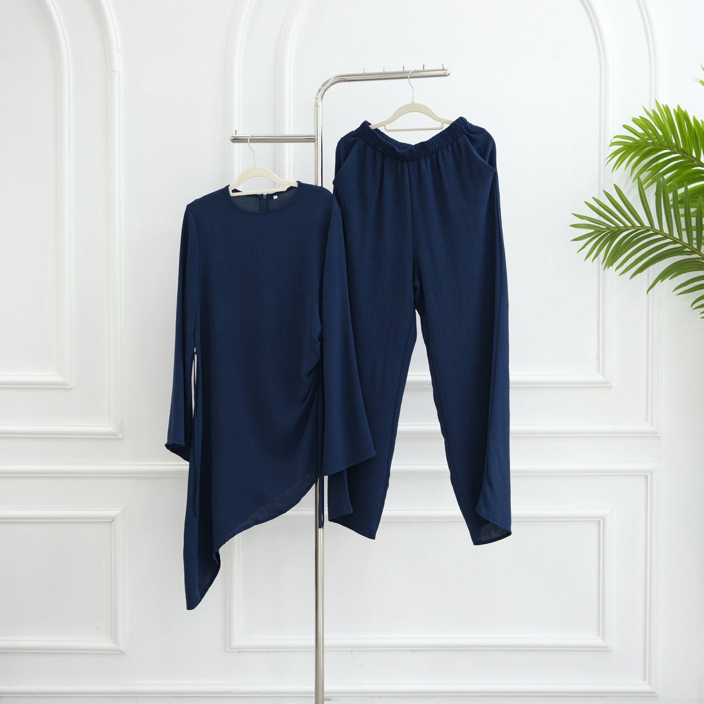 HA6606 Asymmetrical two-piece tunic (with optional headscarf)