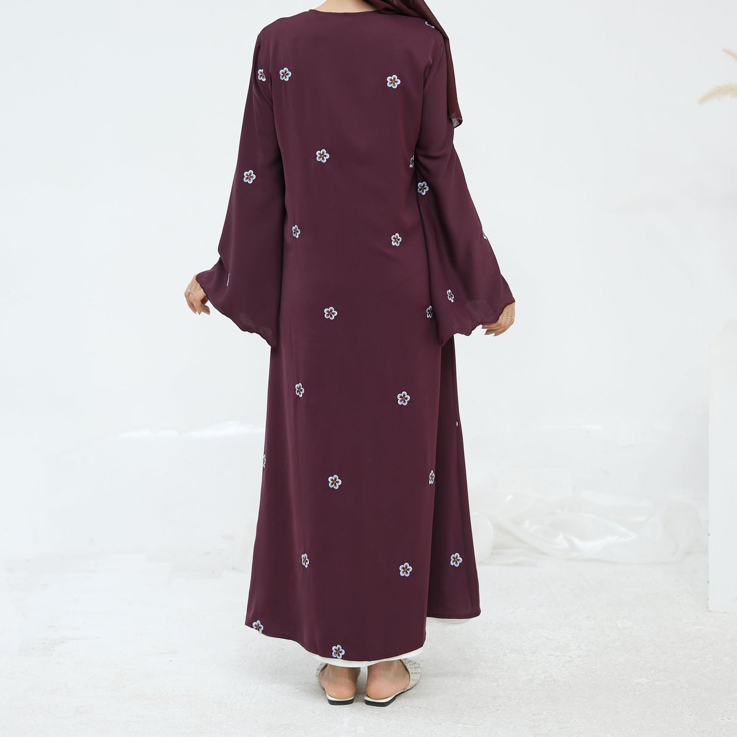 HA6612 All-over Embroidered Cardigan Two-piece Set