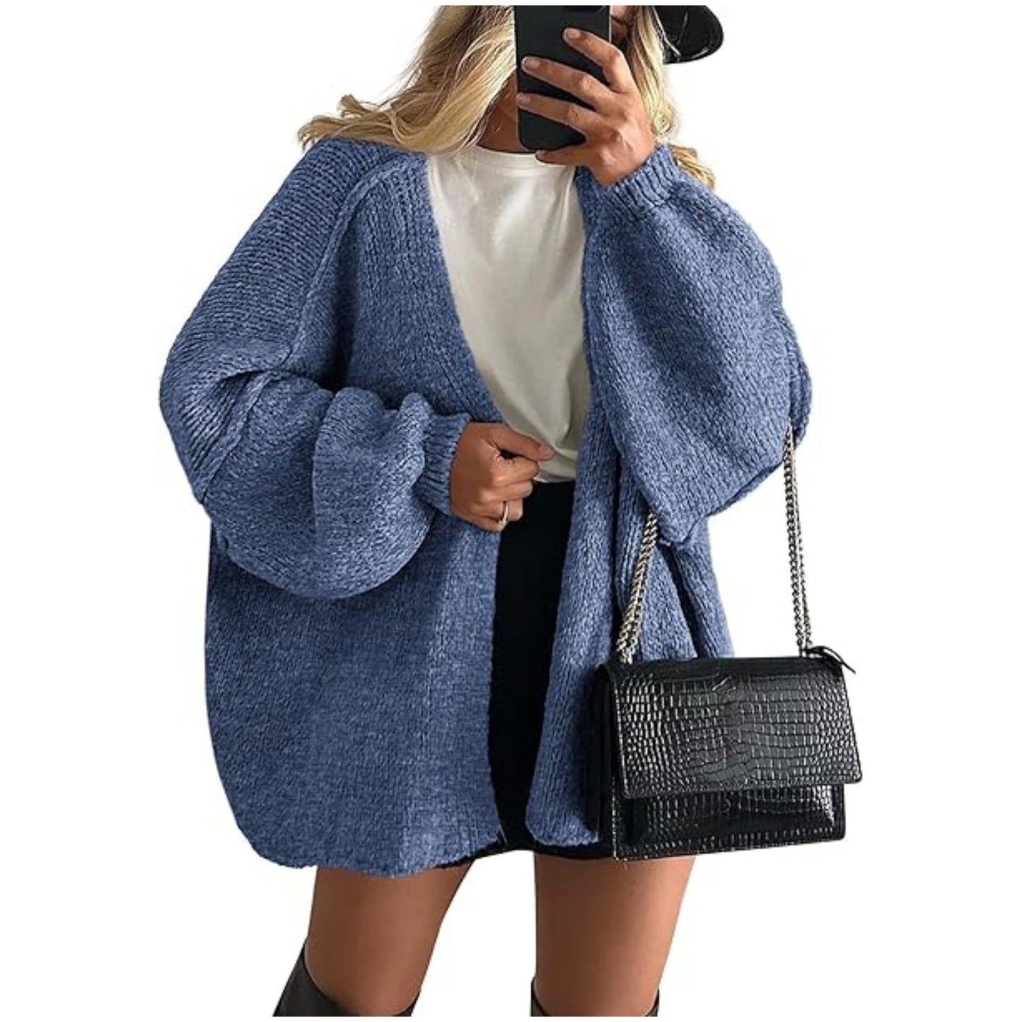 HA6673 Knitted Top Casual Loose-fitting Cardigan