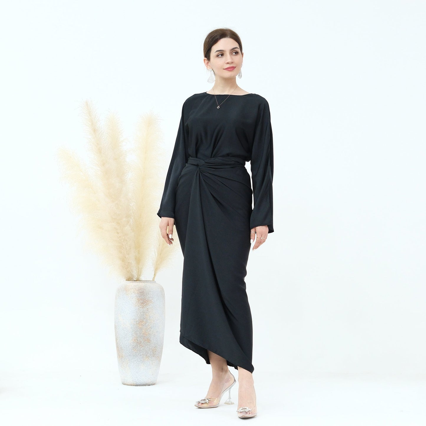 HAYA HAYA1010 2PCS Set Fashion Top and Skirt
