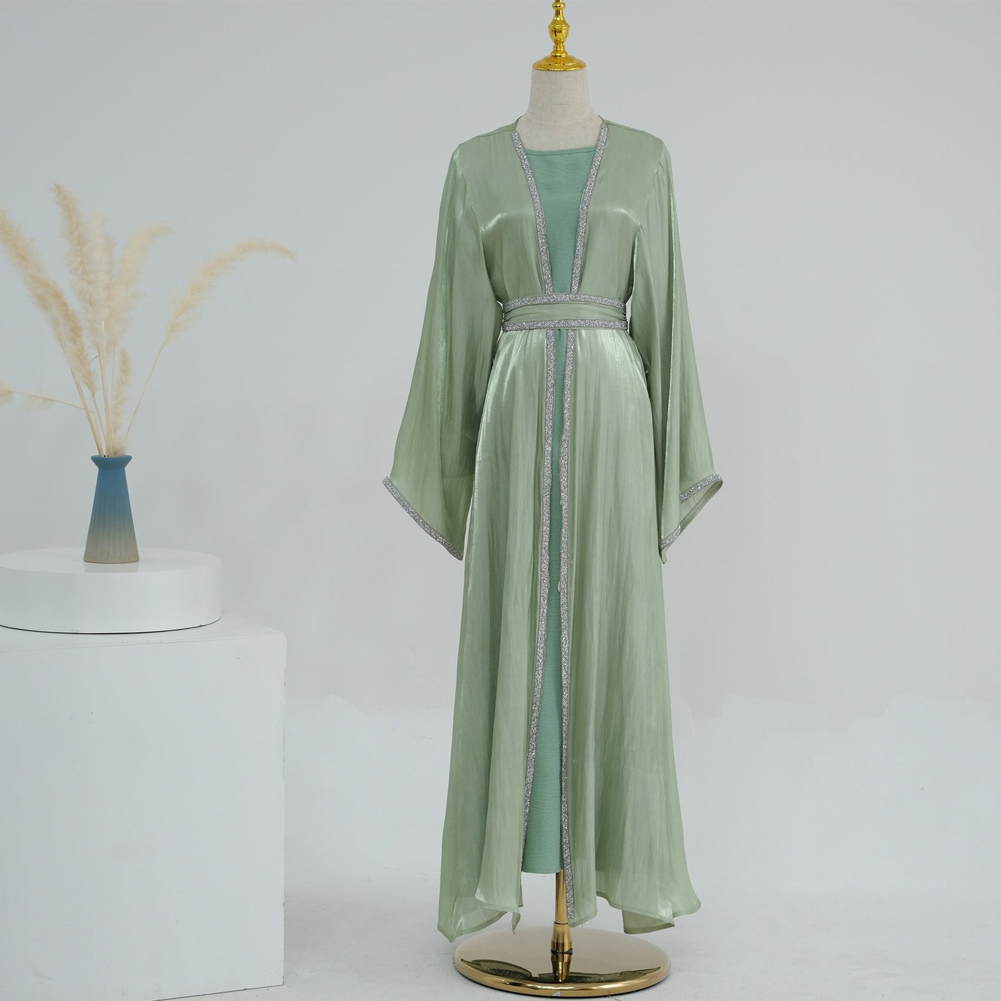 HAYA HA1184 2pcs Set Cardigan+Inner Dress