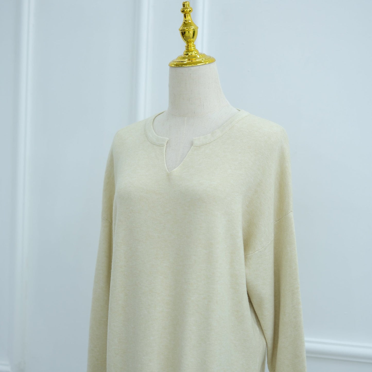 HA6598 Autumn and Winter Knitted Dress, Long Solid Color (headscarf Not Included)