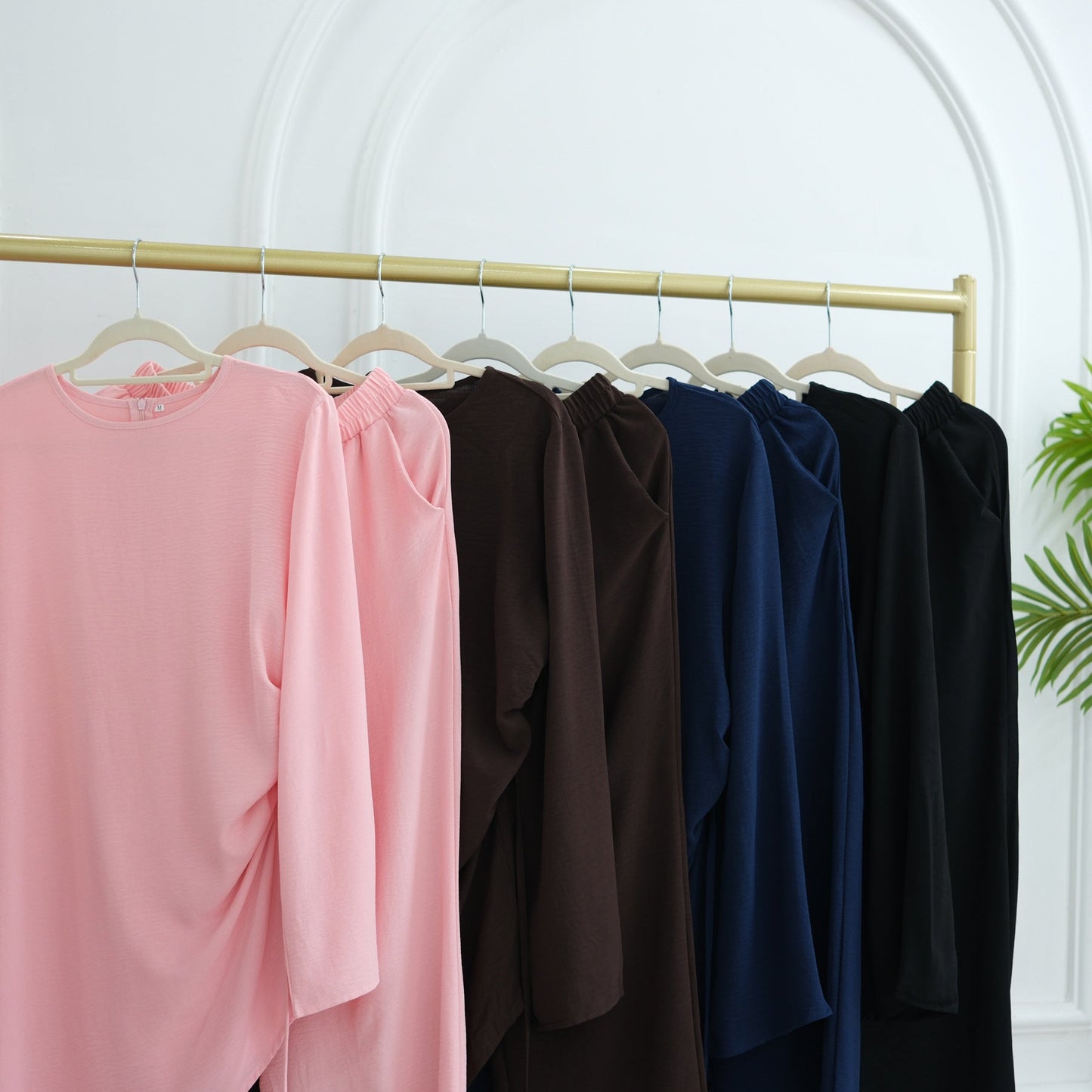 HA6606 Asymmetrical two-piece tunic (with optional headscarf)