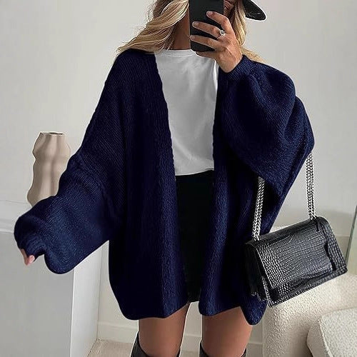 HA6673 Knitted Top Casual Loose-fitting Cardigan