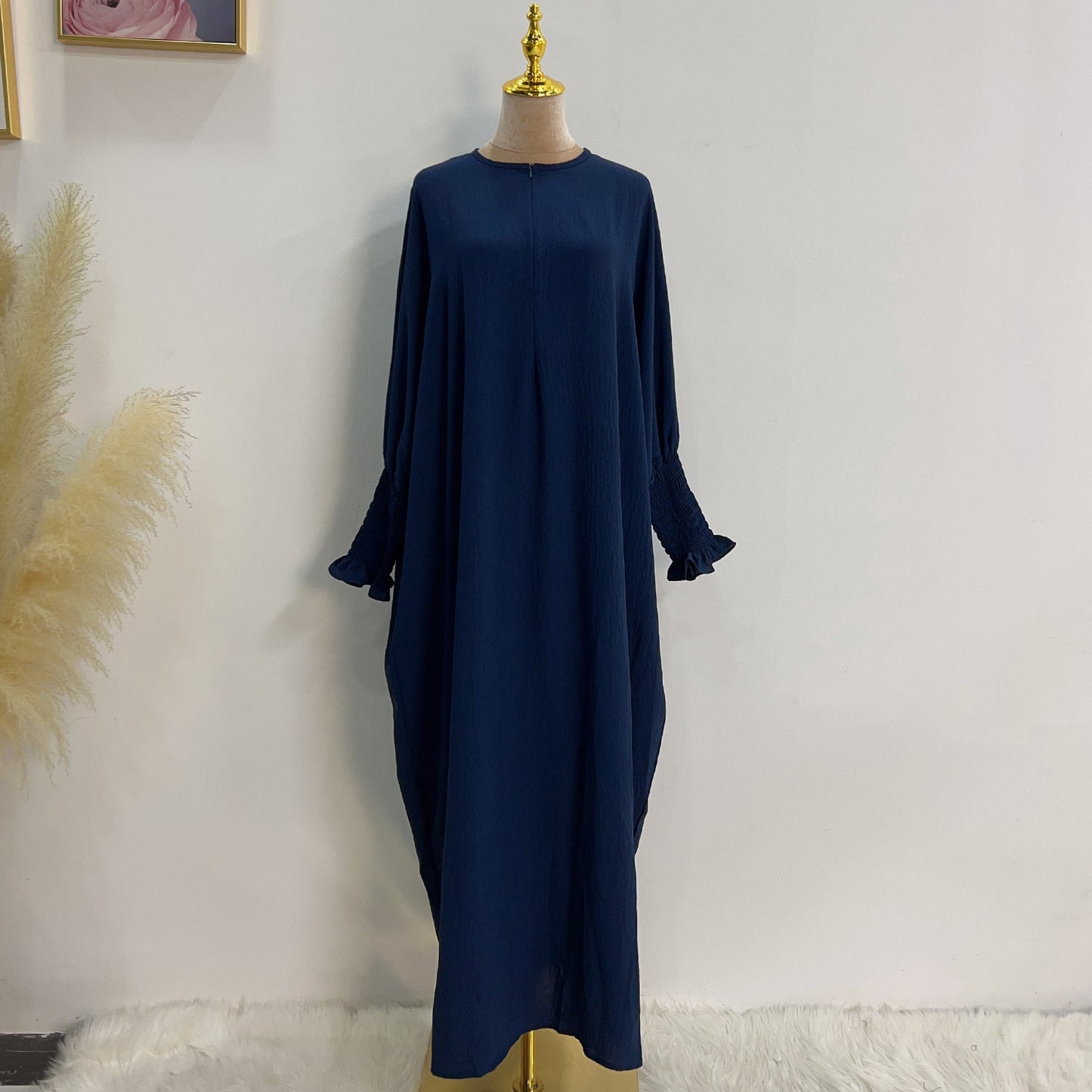 HAYA HAYA1003 Solid Bat Dress