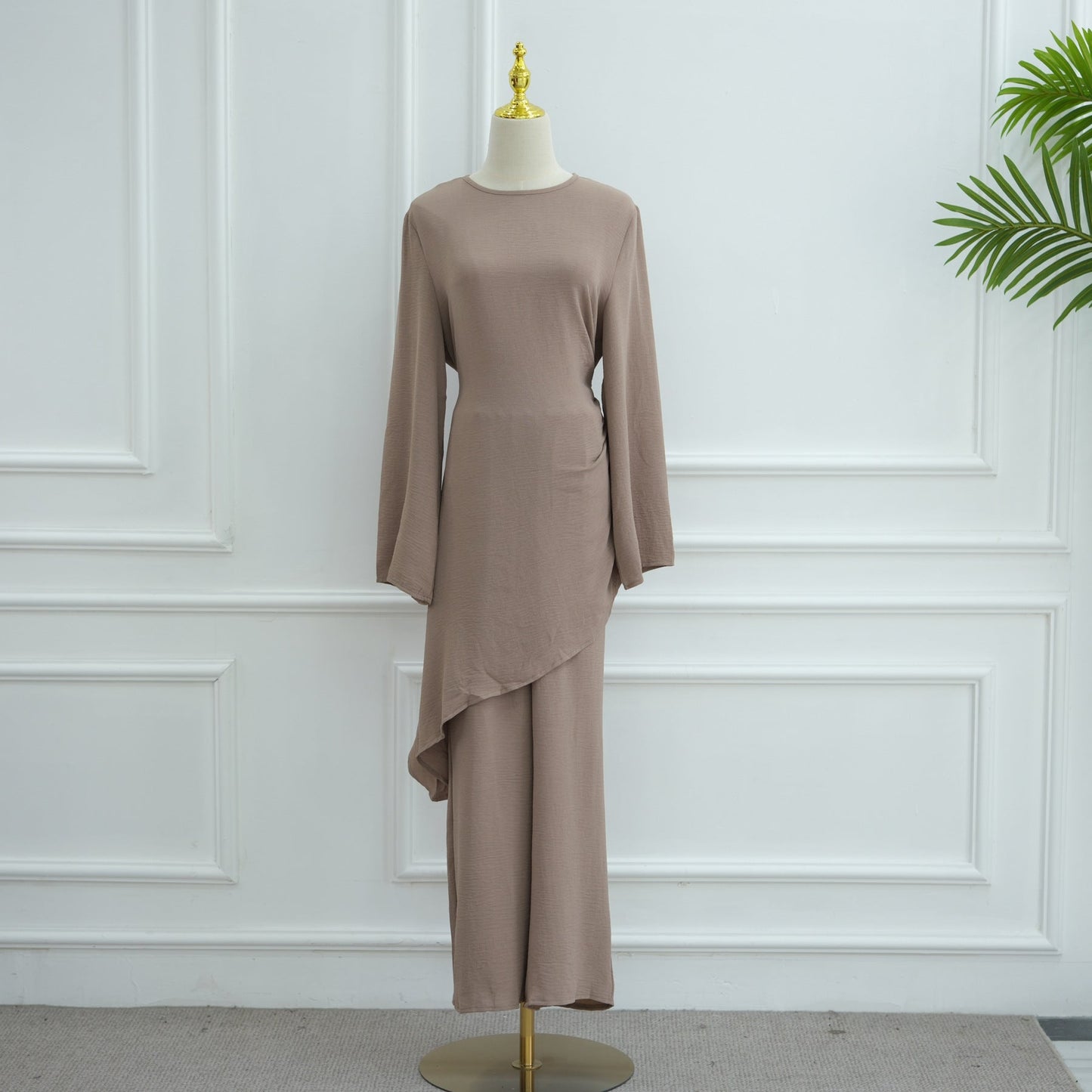 HA6606 Asymmetrical two-piece tunic (with optional headscarf)