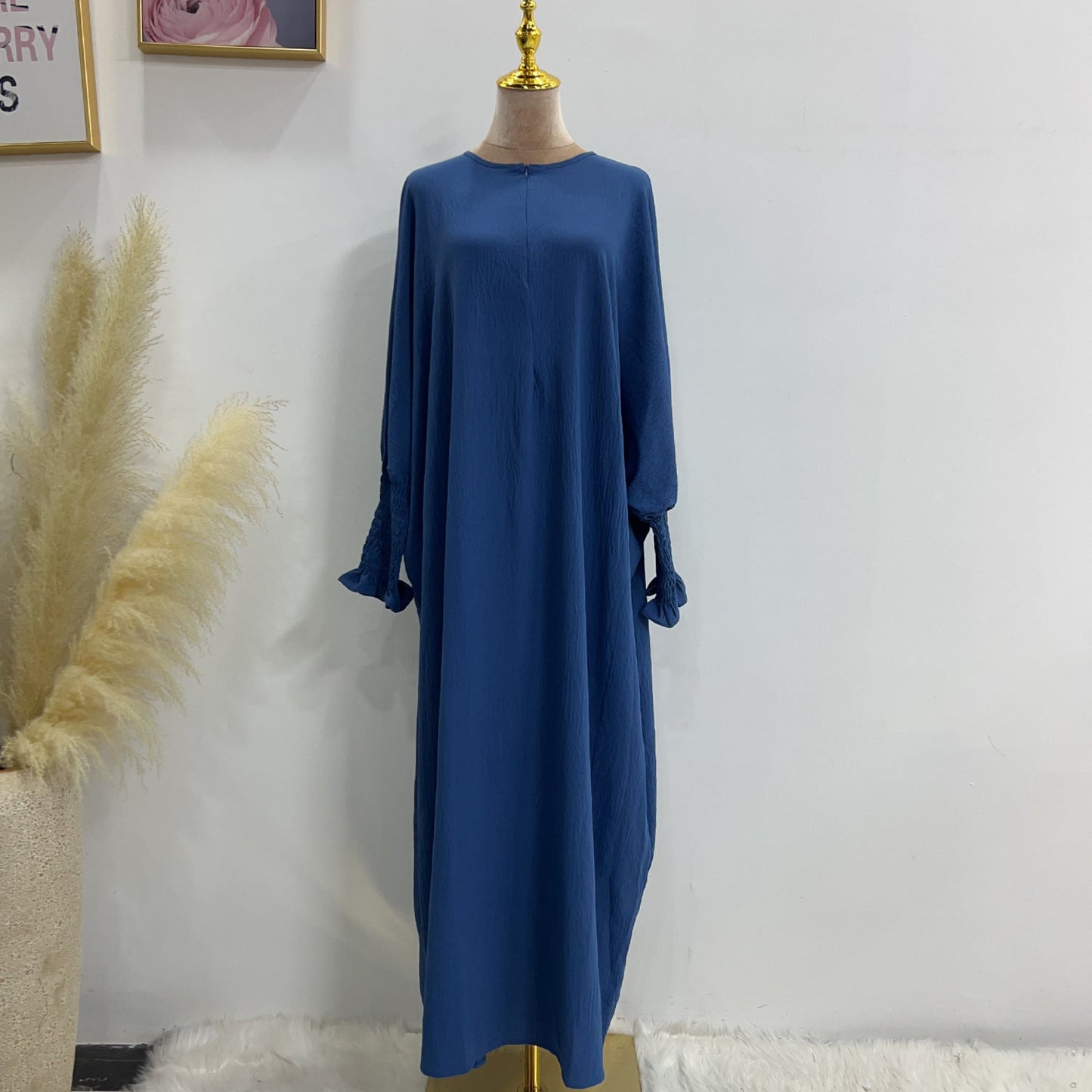 HAYA HAYA1003 Solid Bat Dress