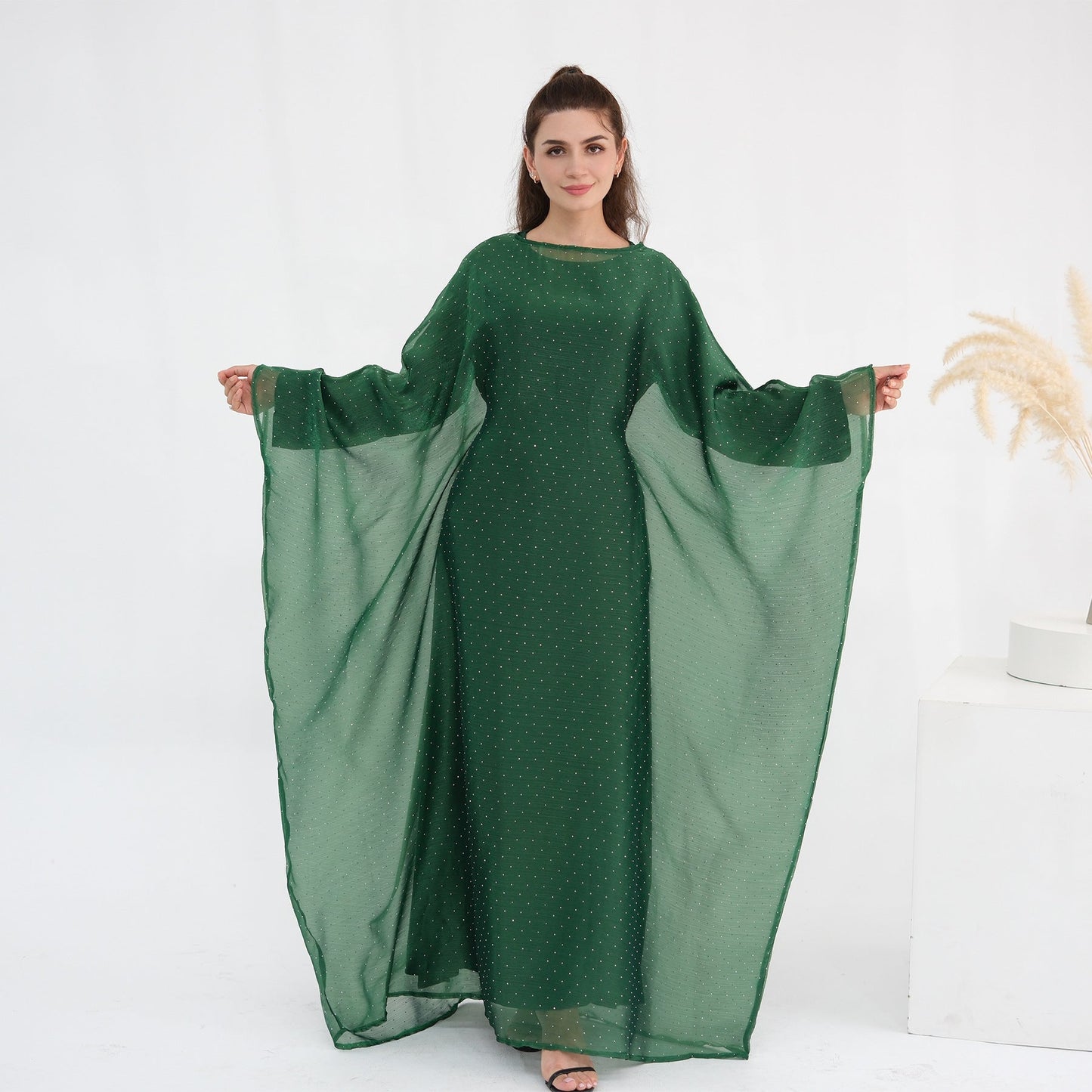 HA6619 Hot diamond long dress (with optional inner suit)
